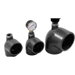 Γωνία 90ο κολλητή air top Φ63