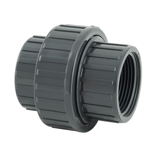 PVC 3 piece union solvent socket female thread Φ1 PVC 3 piece union solvent socket female thread Φ1