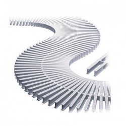 Modular transversal grating for curves 24,5 cm