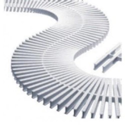 Modular transversal grating for curves 29,5 cm