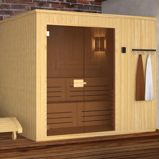 Standard Sauna 250x200x210cm. Nordic Spruce w/ knots