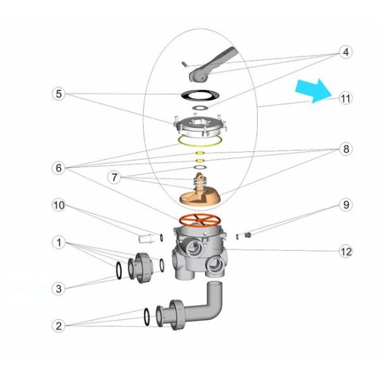 Τop Assembly New 1½