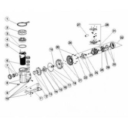 Victoria plus pump 1,5 hp, 21,500 l/h 1.10 KW 230/400V III