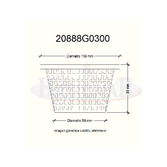 Καλάθι για skimmer AR125