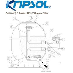 Ντιφιούζερ 275c φίλτρου λευκο Kripsol No 12