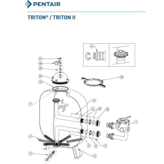 Εξαερωτικό ταφ φίλτρου Triton N17