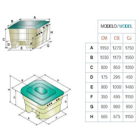 RESIDENTIAL FILTERS HOUSING 23m3/h