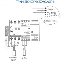 Ηλεκτρολογικός πίνακας αντλίας υδρομασάζ 3-4hp (1.0-6.0A) τριφασικός