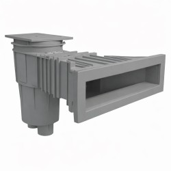 Skimmer μπετού NORM 17.5Lts με στόμιο 495x80mm Γκρι