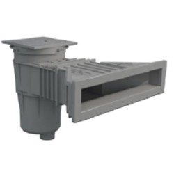 Skimmer μπετού NORM 17.5Lts με στόμιο 495x80mm Γκρι