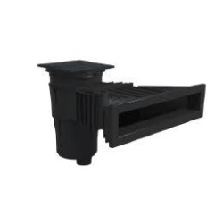 Skimmer μπετού NORM 17.5Lts με στόμιο 495x80mm Ανθρακί