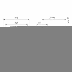 Skimmer μπετού NORM 17.5Lts με στόμιο 495x80mm Ανθρακί