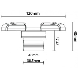 Mini led luminaire for fiberglass-liner rgb with resin board