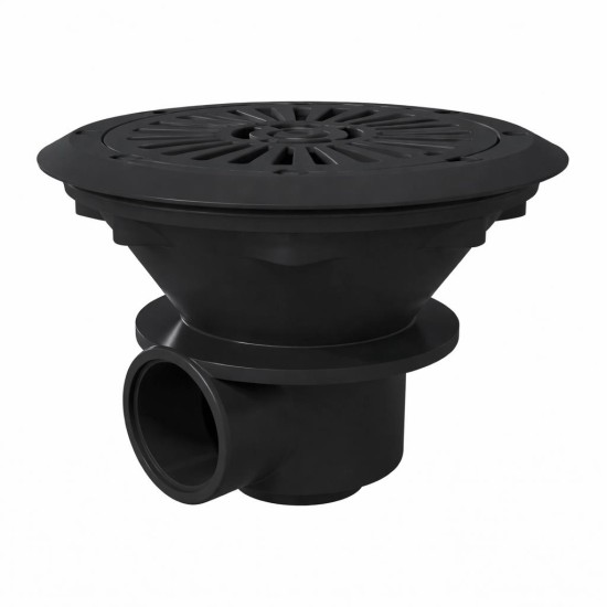 Φρεάτιο πυθμένα στρογγυλό ανθρακί 2  ABS