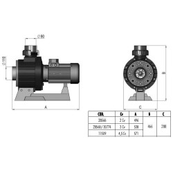 Αντλία αντίθετης κολύμβησης CCIV 4.5hp, 3.3KW, 230/400V ASTRALPOOL