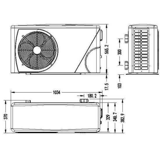 Αντλία θερμότητας πισίνας pro elyo inverboost NN PET-08 8.5kw