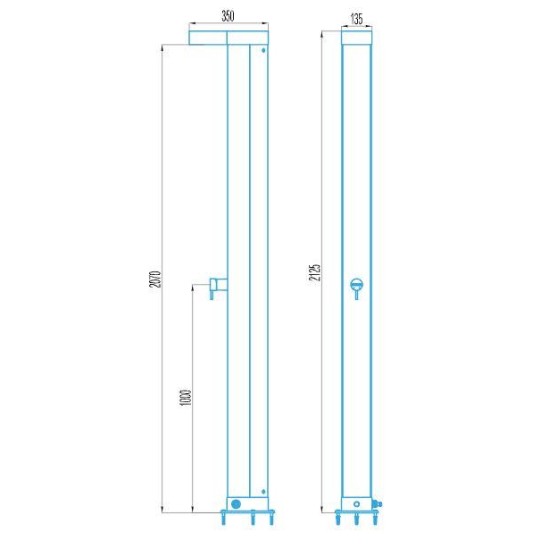 Solar shower Angel 30 liters