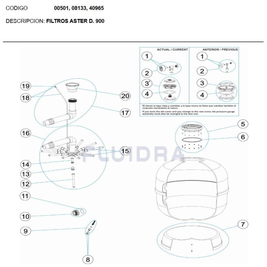 Pressure gauge unit 1/8 Aster No2