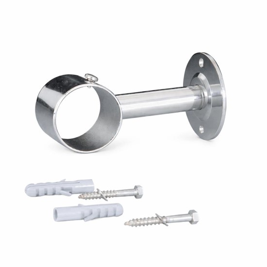 Straight bracket with base plate INOX (316)