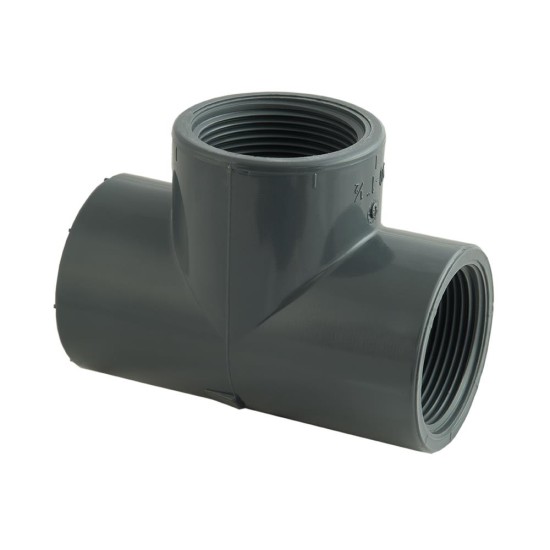 PVC - Tee 90° solvent socket female thread Φ1/2