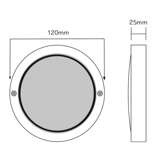 Led flat mini φωτιστικό πισίνας 10W - 99led λευκό