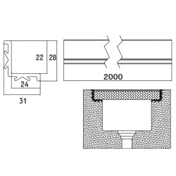 Overflow Grating 24,5CM