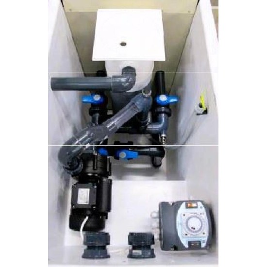 Compact pool filtration system 14m3/h Filtrinov with led light, panel, reverse swimmin,ph