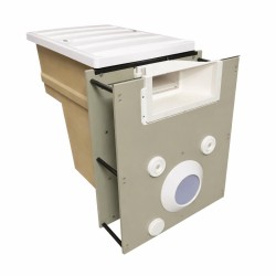 Compact σύστημα φίλτρανσης πισίνας 14m3/h Filtrinov με led φωτιστικό,πίνακα,ηλεκτρολυση,ph