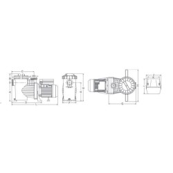 Saci Horizon αντλία πισίνας 1 hp, 18m3/h 0.75 KW 220V II