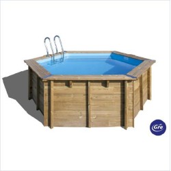 Wooden pool Vanille 2 Φ410x119 cm