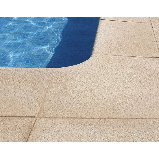 Kit pool copings for rectangular inground pool 6x3 sand color