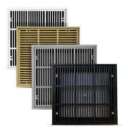 Σχάρα πυθμένα 25 x 25 cm-Μαύρο