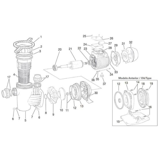 Saci horizon pump rubber