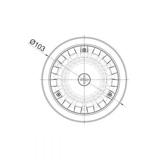 Bottom mouth with adjustable base ABI-500 Φ50