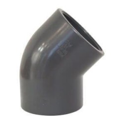 PVC 45° elbow solvent socket Φ20