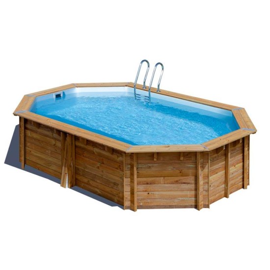 Wooden pool Cannelle 536x336x117 cm