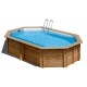 Wooden pool Cannelle 536x336x117 cm