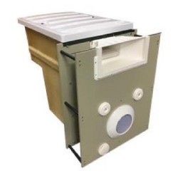 Compact pool filtration system 14m3/h Filtrinov with led light, panel, heating by pass, ph