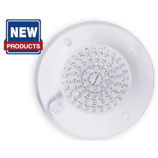 Led φωτιστικό διάφανο flexible RGB 72/8w/12v Dc Φ100ΜΜ