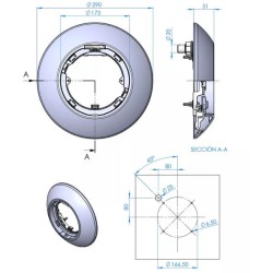 Πρόσοψη φωτιστικού flexislim λευκό