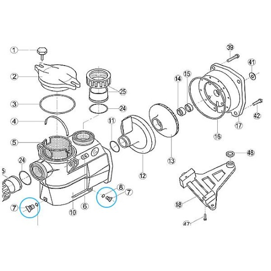 Drain kit No7 and No8 Drain kit No7 and No8