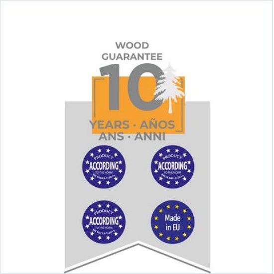 Ξύλινη πισίνα Vanille 2 Φ410x119 cm