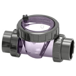 Αντεπίστροφο κλαπέ με διάφανο θάλαμο Φ50