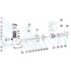 Motor Ties 1,5-3HP (No26 για Victoria Plus και No23 για Victoria Silent)