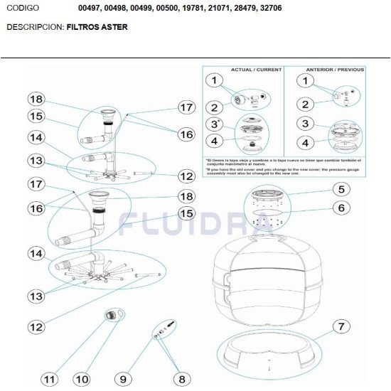 Pressure gauge unit 1/8 Aster No2