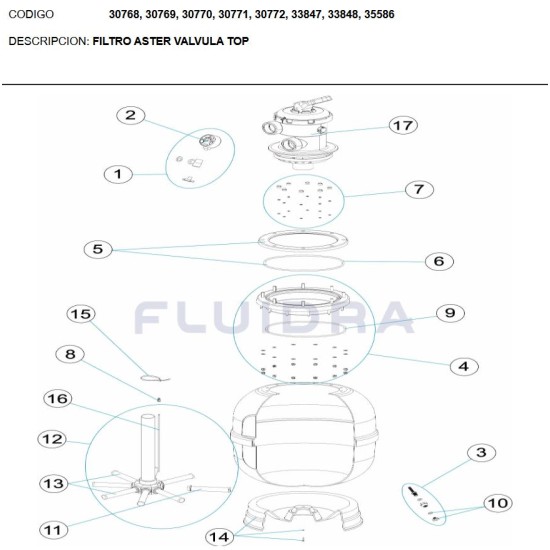 Λάστιχο βάσης καπακιού 255X4 Aster,Top, No6,8