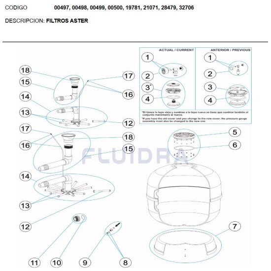 Diffuser cone D. 63 Aster No18,20
