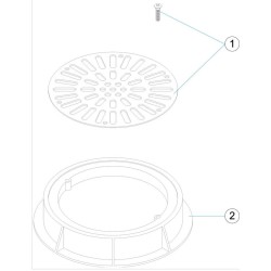 Καπάκι φρεατίου πυθμένα inox