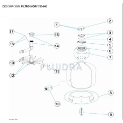 Set band-σφικτήρας φίλτρου Ivory + Aster Φ550