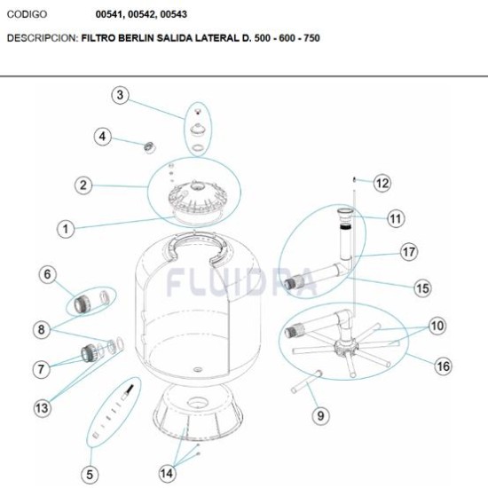 Diffuser Assembly Berlin No15 Φ500